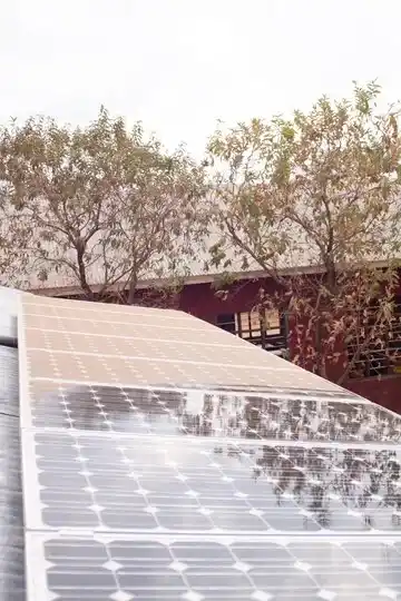 Solar panels on a roof